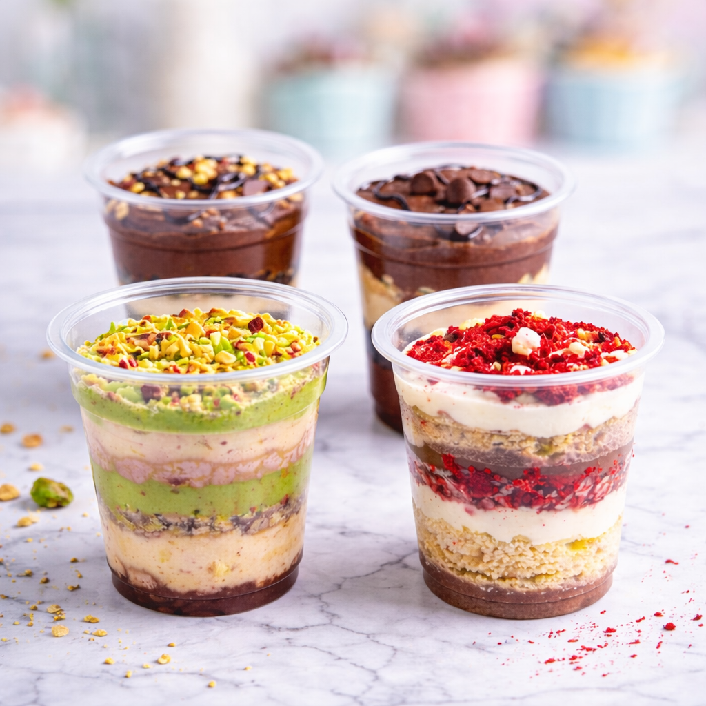 Assorted Layers Sundae (Pack of 4)