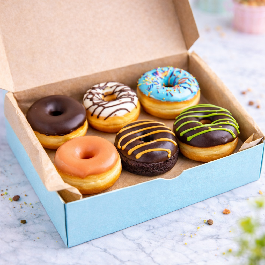 Assorted Layers Mini Donuts (Pack of 6)