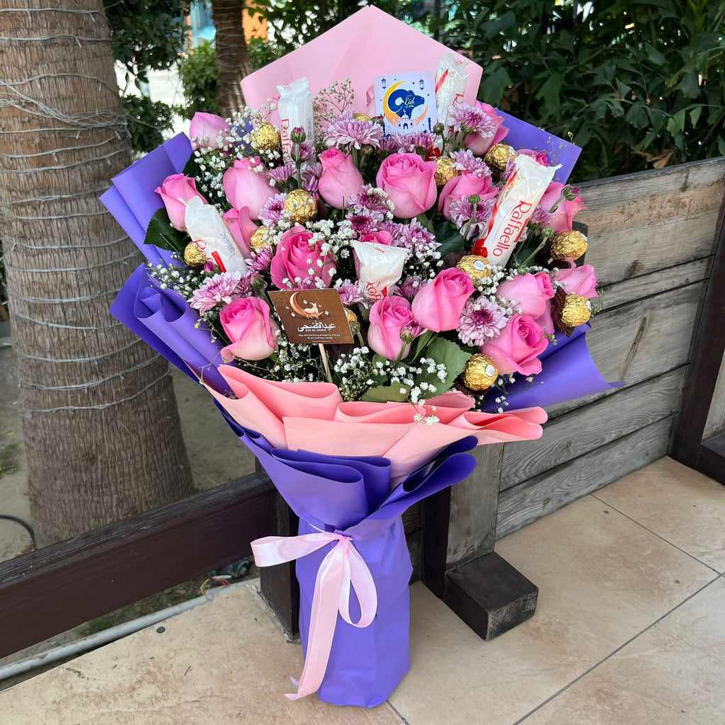Imported Flower & Chocolate Bouquet