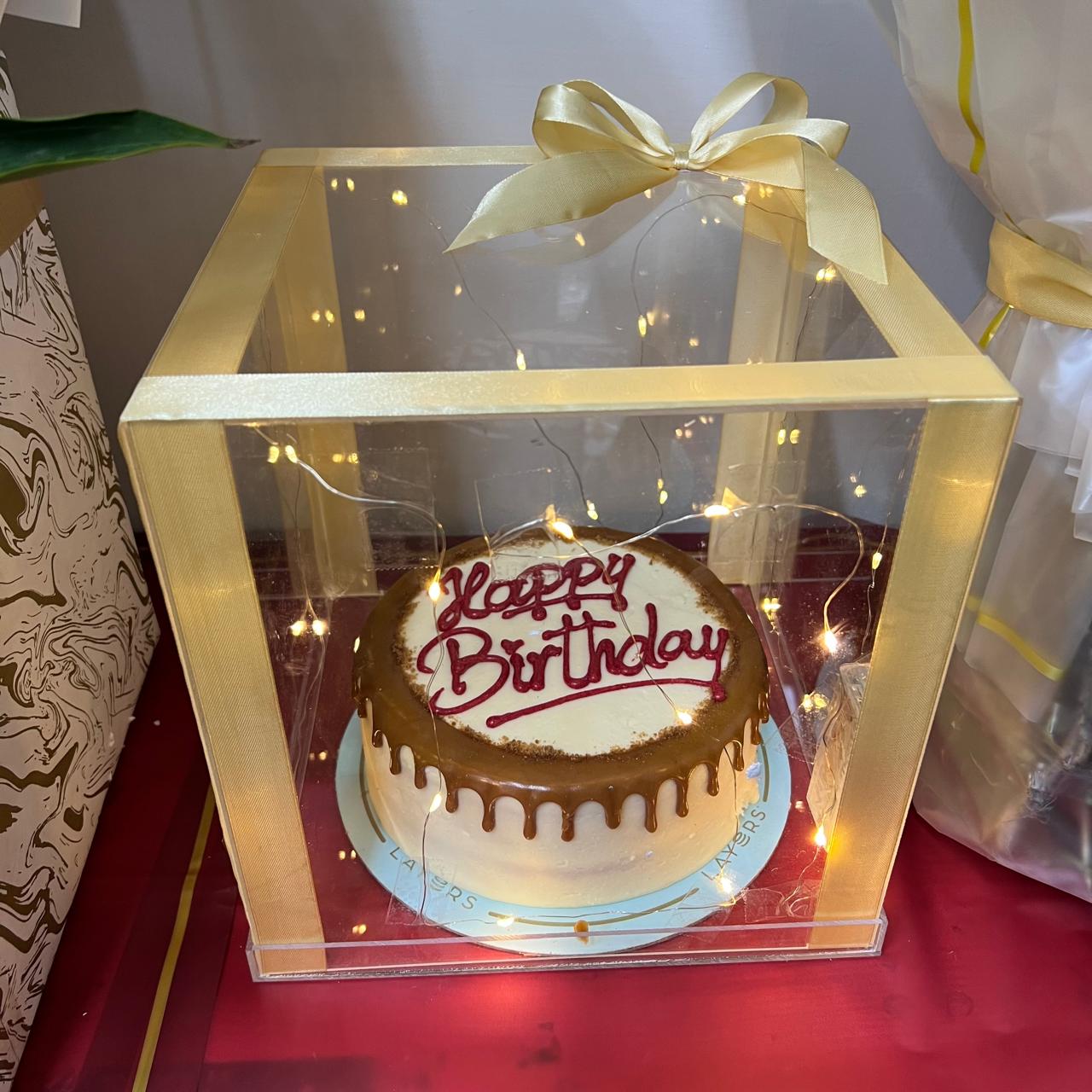 Lotus Cake Acrylic Gift Box
