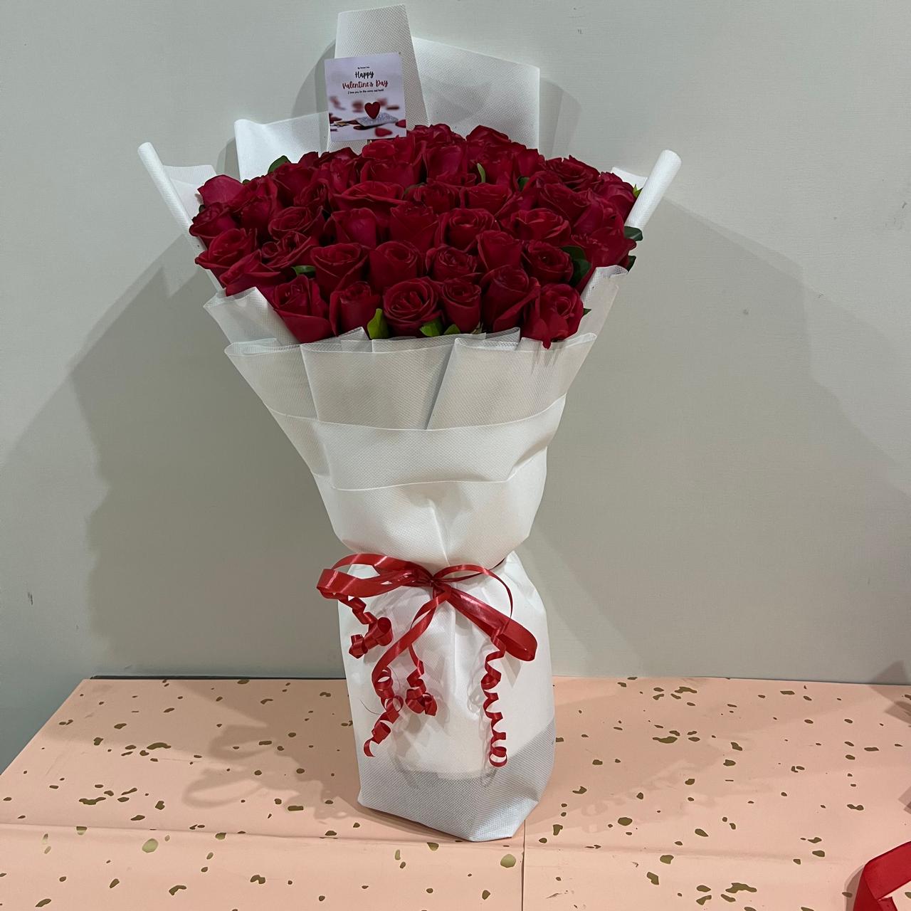 Premium 30 Red Roses Bouquet