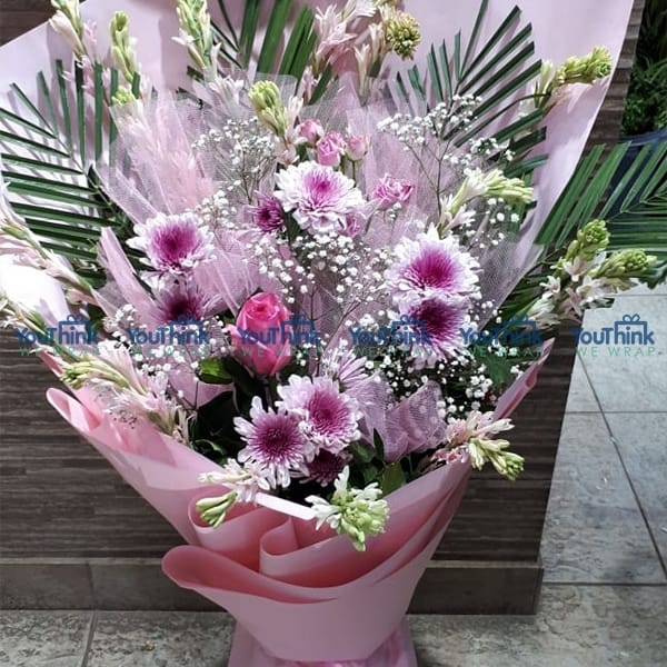 Spring Bloom Pink & Purple Bouquet