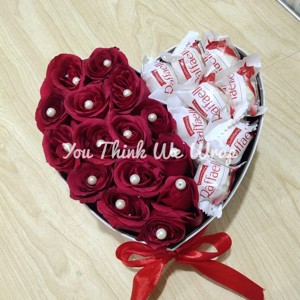 The Pure Love Raffaello & Rose Heart