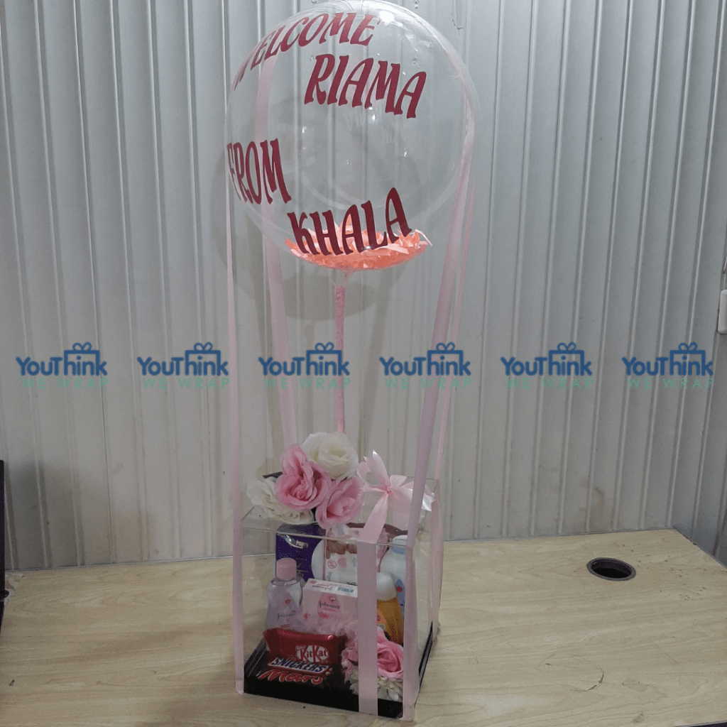 New Born Acrylic box for girl