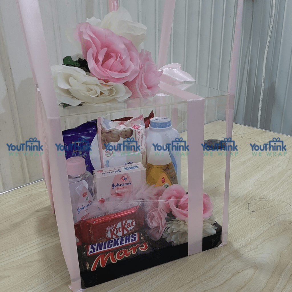 New Born Acrylic box for girl